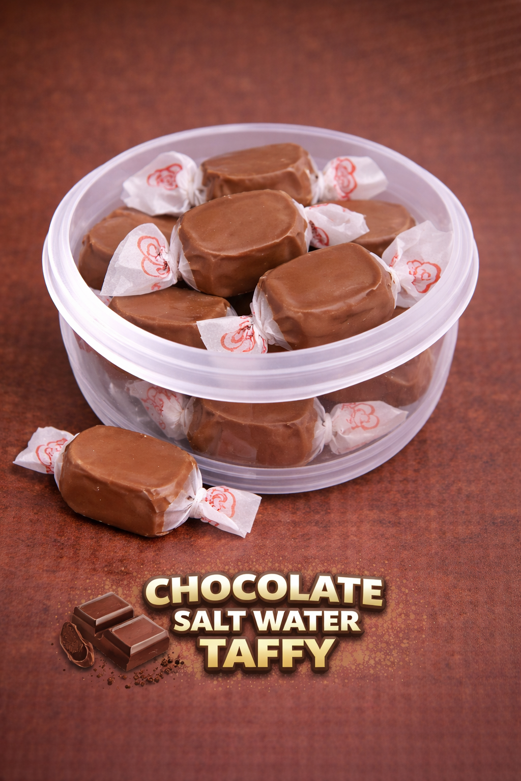 2026/05/1000356070.png Chocolate Salt Water Taffy 100g - Image 1