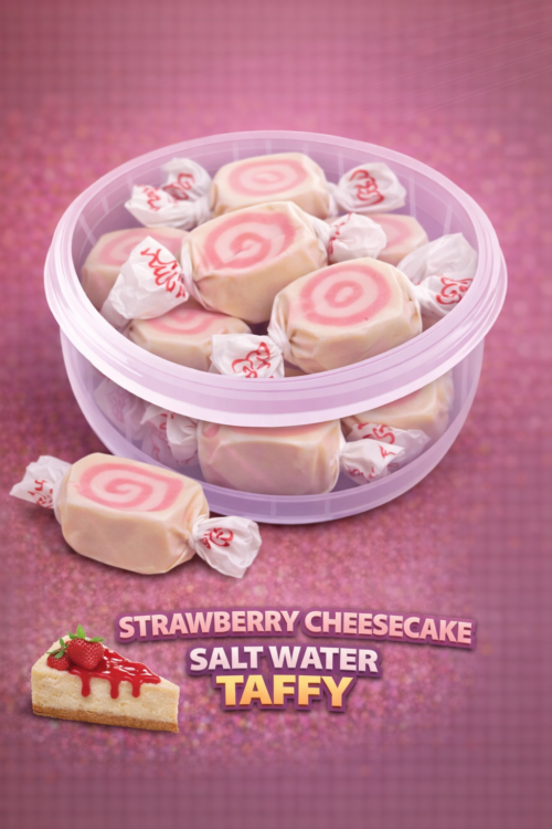 Strawberry Cheesecake Salt Water Taffy 100g