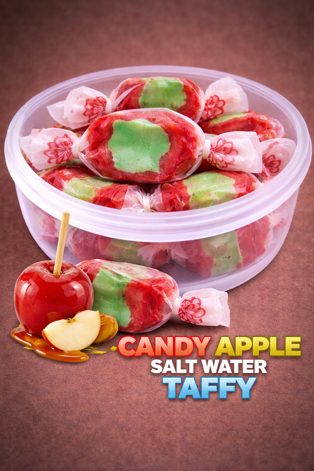 2026/05/1000402741.png Candy Apple Salt Water Taffy 100g - Image 1
