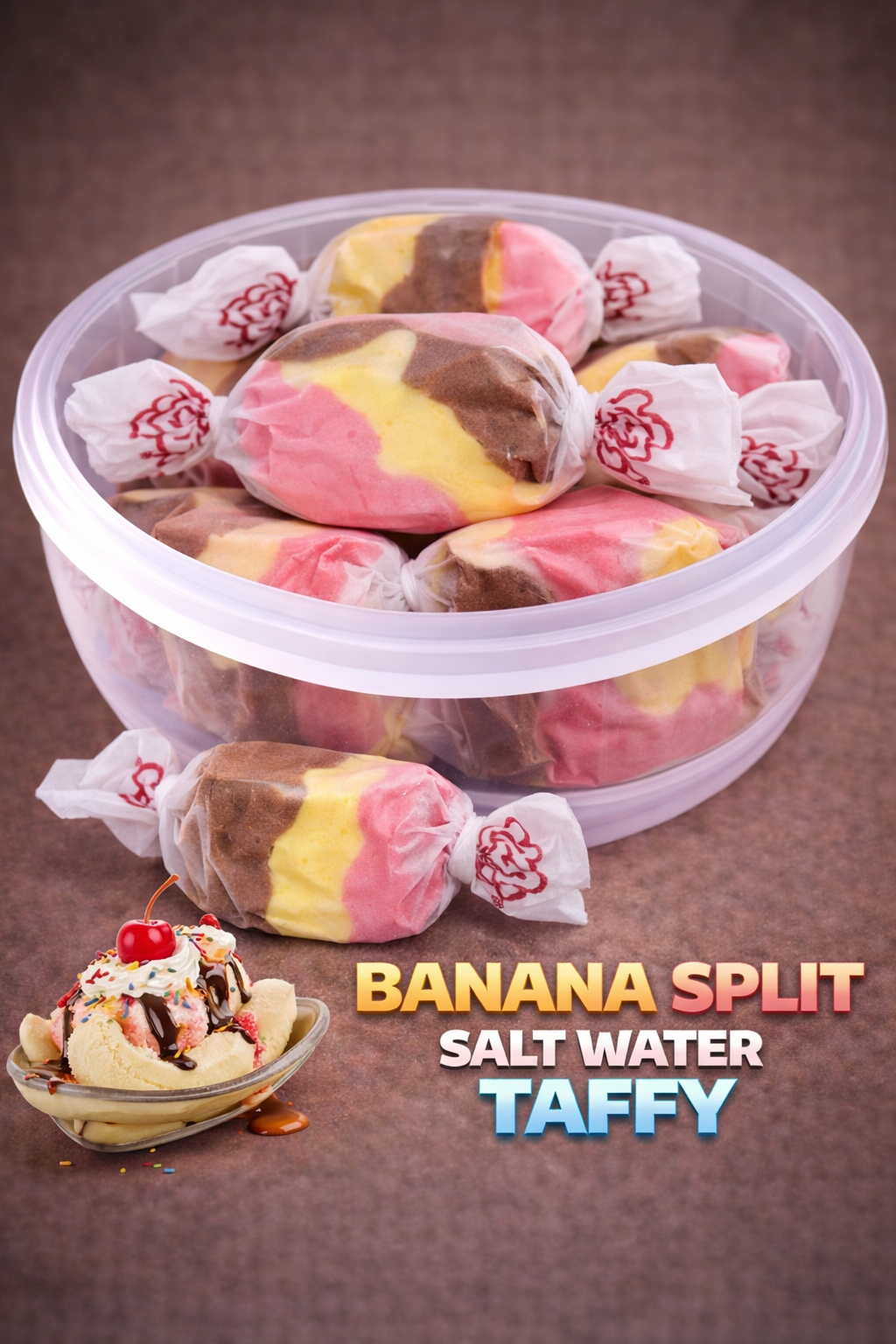 2026/05/1000402796.png Banana Split Salt Water Taffy 100g - Image 1