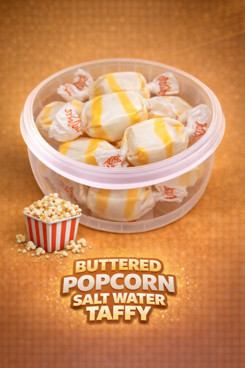 Buttered Popcorn Salt Water Taffy 100g