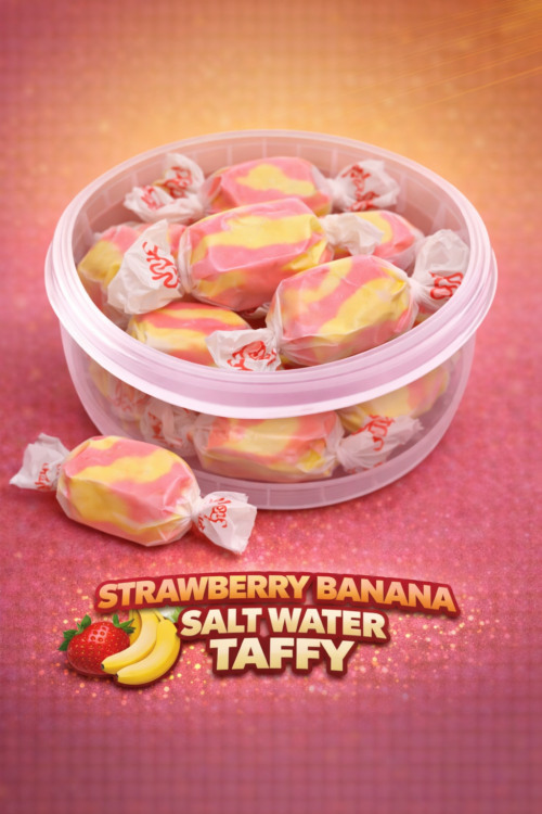 Strawberry Banana Salt Water Taffy 100g
