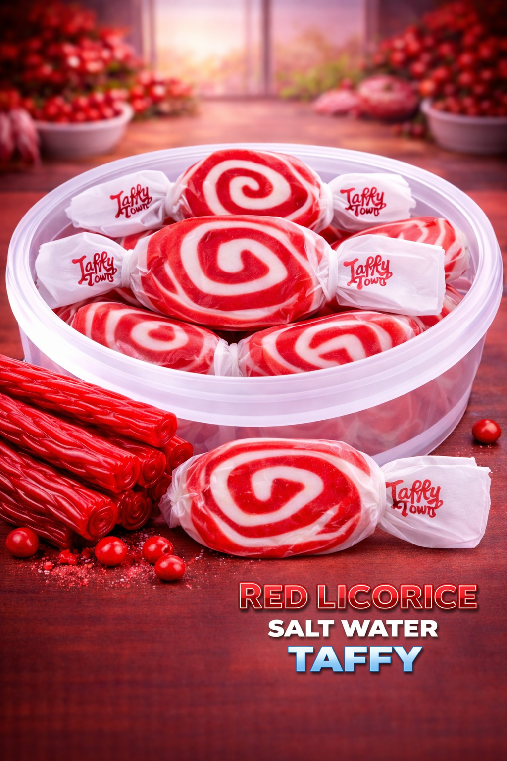 2026/05/1000406664.png Red Licorice Salt Water Taffy 100g - Image 1