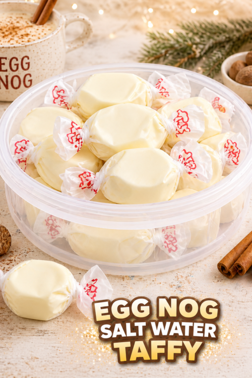 Egg Nog Salt Water Taffy 100g