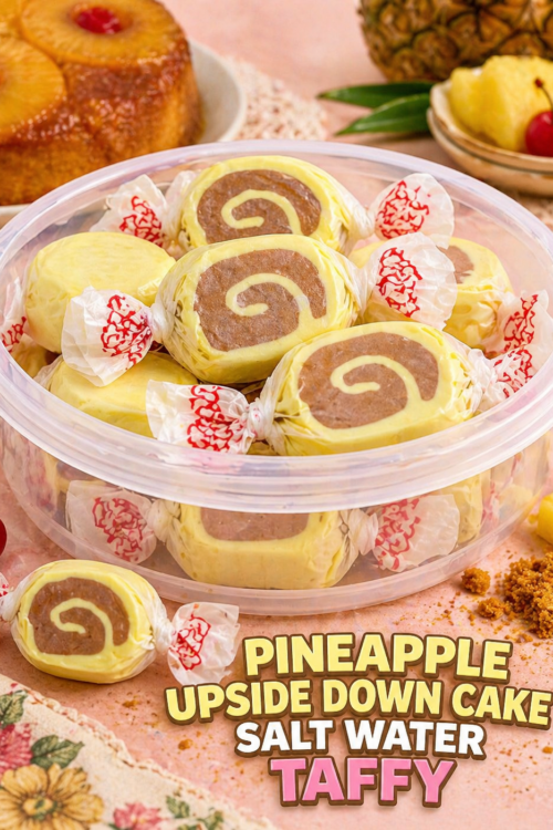 Pineapple Upside Down Cake Water Taffy 100g